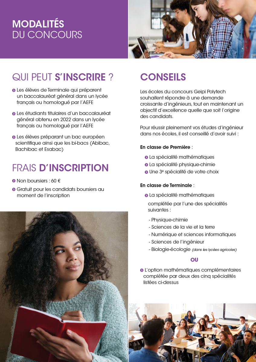 Plaquette Geipi Polytech Bac Général 2023 page 4
